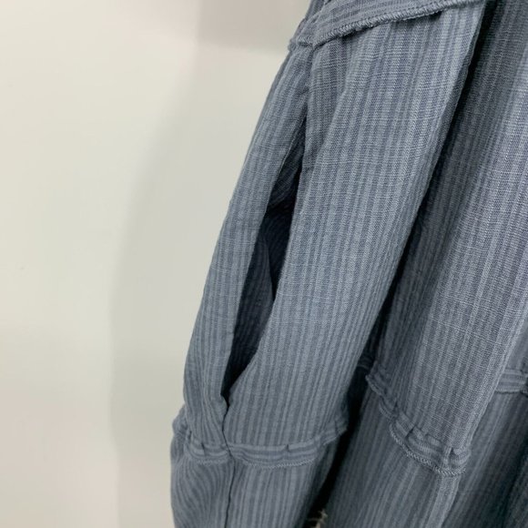 Knox Rose Dress Blue Embroidered Ruffle Short Sleeve Tiered NWT - Picture 12 of 13